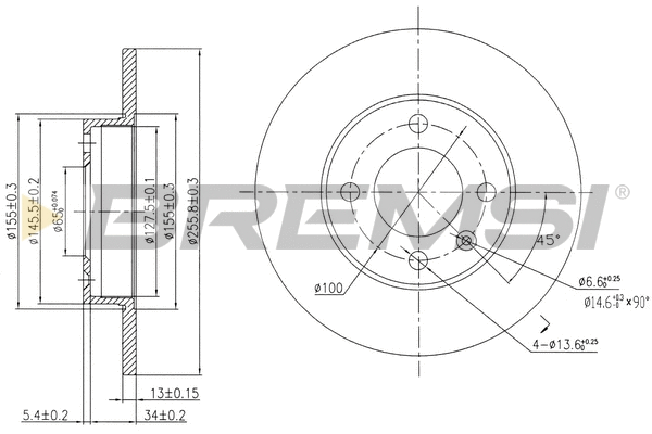 Brake Disc (CD6205S)