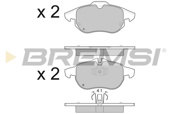 Brake Pad Set, disc brake (BP3014)