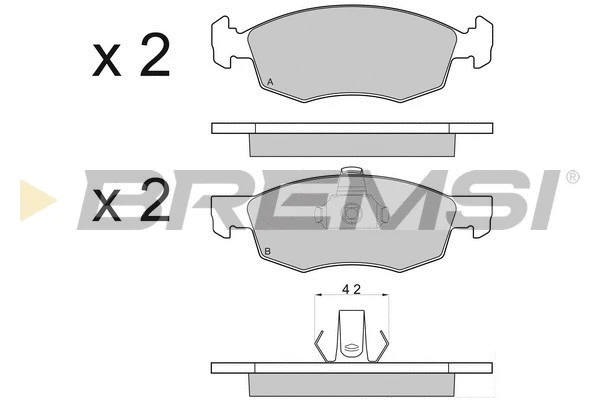Brake Pad Set, disc brake (BP2951)