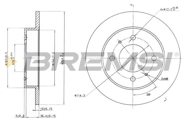 Brake Disc (CD7176S)