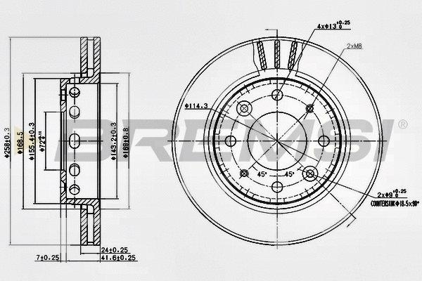 Brake Disc (CD7418V)