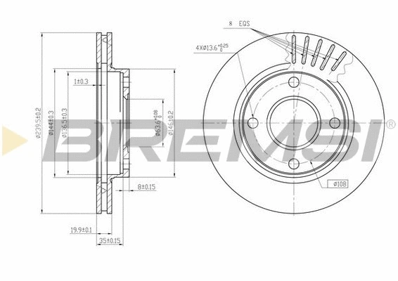 Brake Disc (CD6887V)