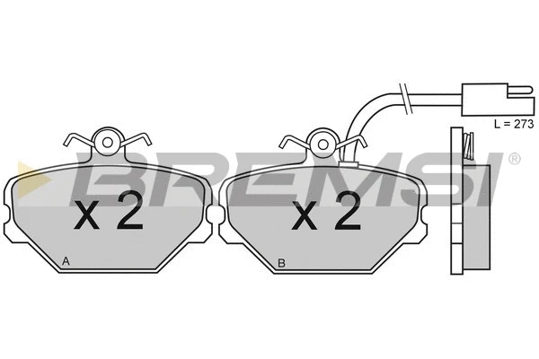 Brake Pad Set, disc brake (BP2475)