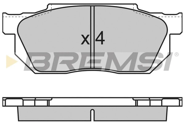 Brake Pad Set, disc brake (BP2501)