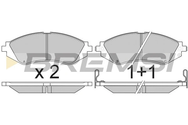 Brake Pad Set, disc brake (BP2803)