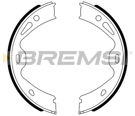 Brake Shoe Set, parking brake (GF0331)