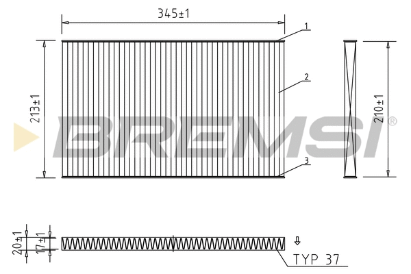 Filter, cabin air (FC1921C)