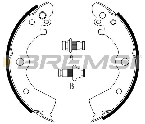Brake Shoe Set (GF0851)
