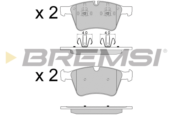 Brake Pad Set, disc brake (BP3590)