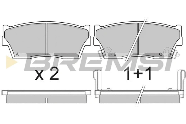 Brake Pad Set, disc brake (BP2419)