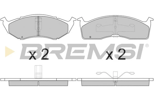 Brake Pad Set, disc brake (BP2841)