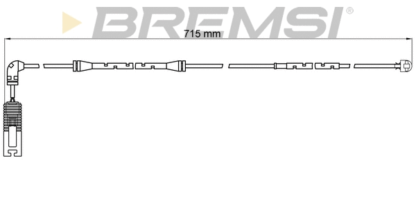 Warning Contact, brake pad wear (WI0585)