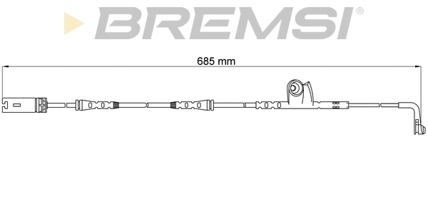 Warning Contact, brake pad wear (WI0637)
