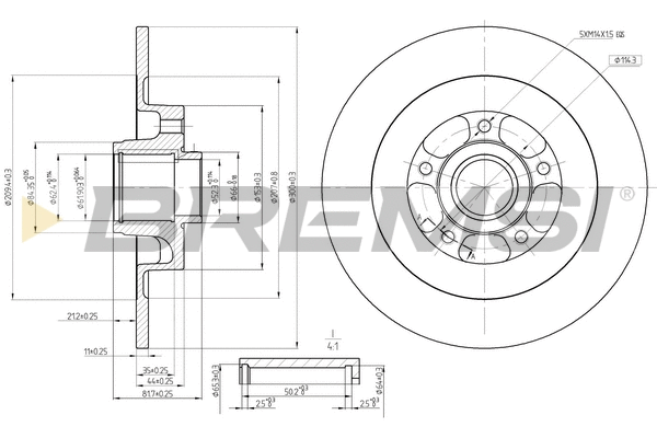 Brake Disc (CD7725S)
