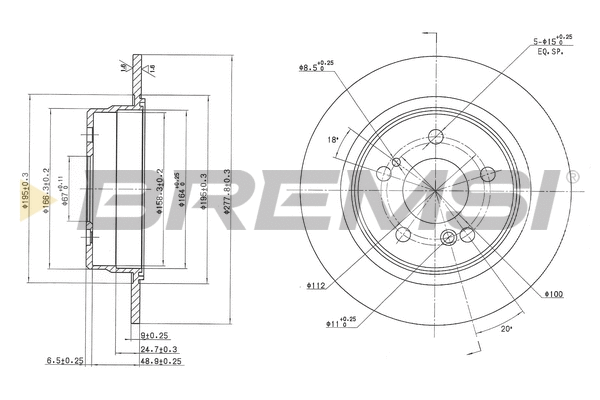 Brake Disc (CD6548S)