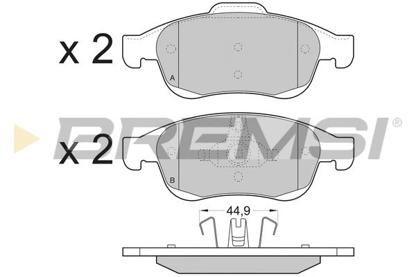 Brake Pad Set, disc brake (BP3392)