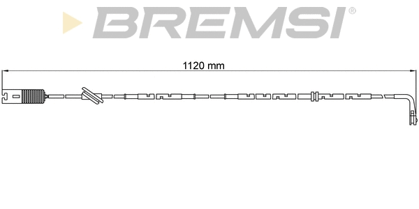Warning Contact, brake pad wear (WI0594)