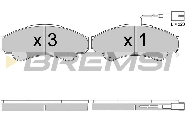 Brake Pad Set, disc brake (BP2998)