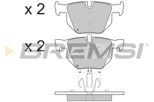 Brake Pad Set, disc brake (BP3263)