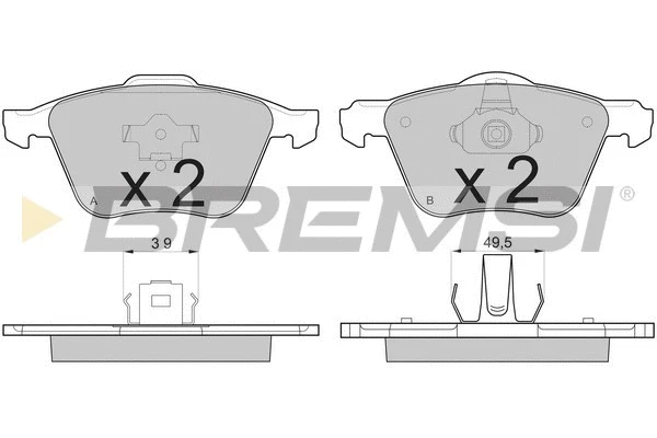 Brake Pad Set, disc brake (BP3187)