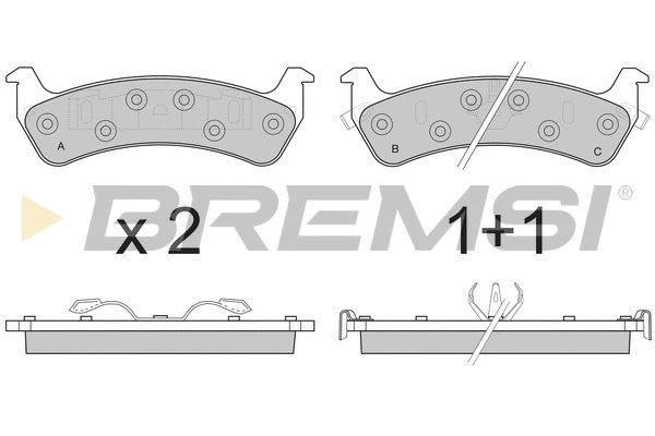 Brake Pad Set, disc brake (BP2747)