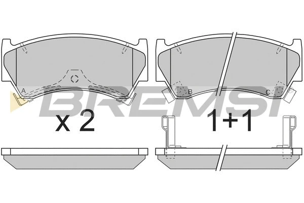 Brake Pad Set, disc brake (BP2826)