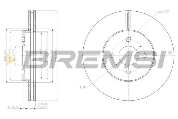 Brake Disc (CD7195V)