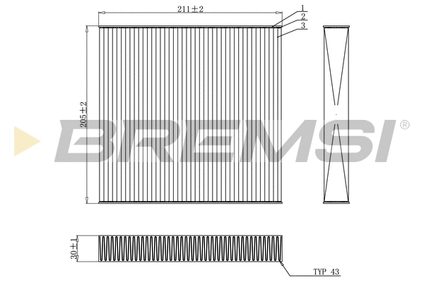 Filter, cabin air (FC0899)