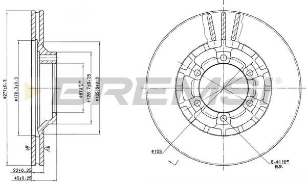 Brake Disc (CD6460V)