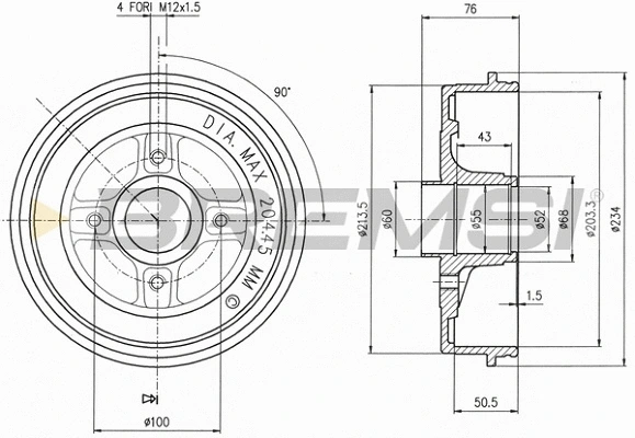 Brake Drum (CR5391)