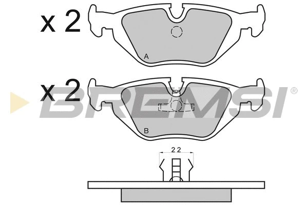 Brake Pad Set, disc brake (BP2498)