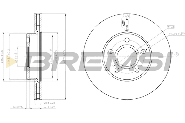 Brake Disc (CD8062V)