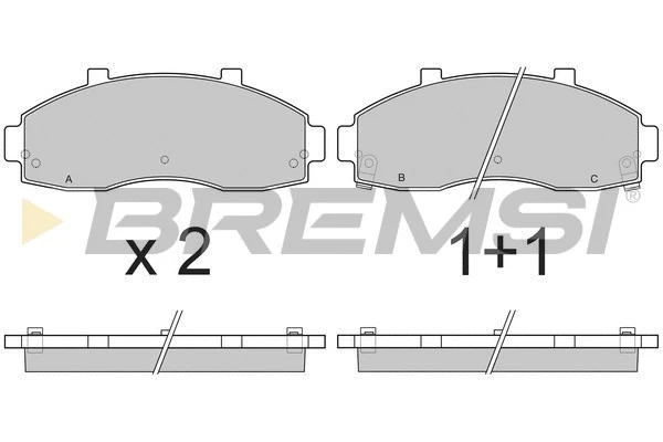 Brake Pad Set, disc brake (BP2901)