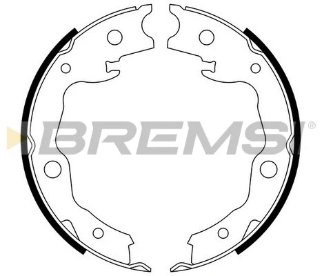Brake Shoe Set, parking brake (GF0876)