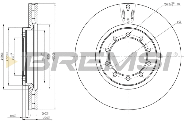 Brake Disc (CD5182V)