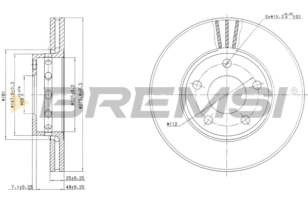 Brake Disc (CD6612V)