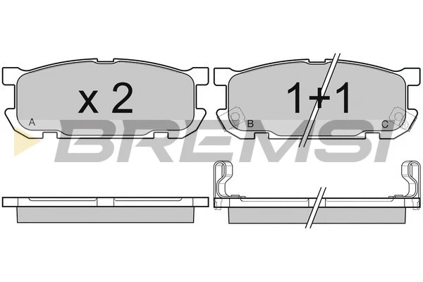 Brake Pad Set, disc brake (BP2992)