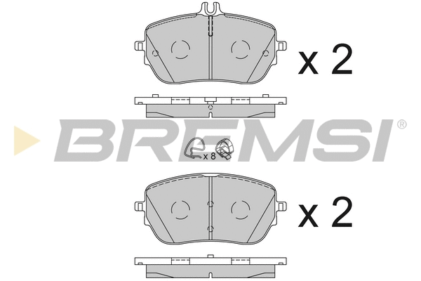 Brake Pad Set, disc brake (BP3853)