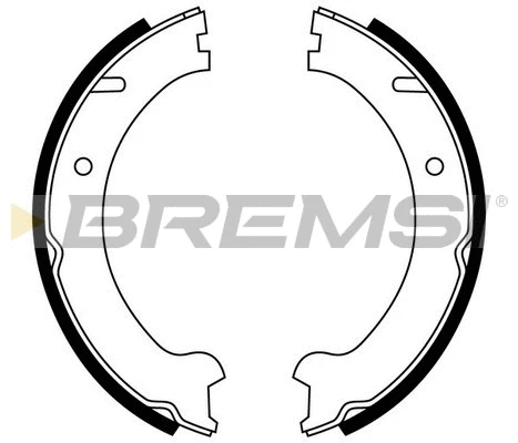 Brake Shoe Set, parking brake (GF0607)