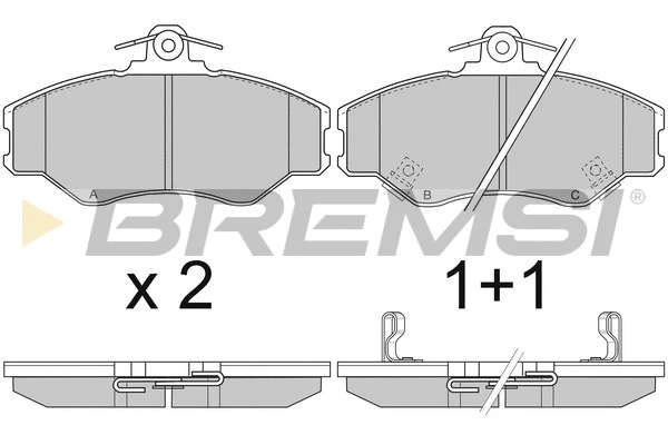 Brake Pad Set, disc brake (BP2708)