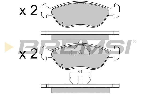 Brake Pad Set, disc brake (BP2656)