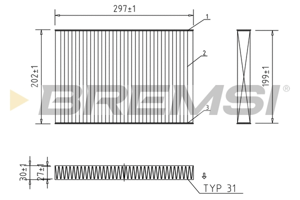Filter, cabin air (FC0484C)