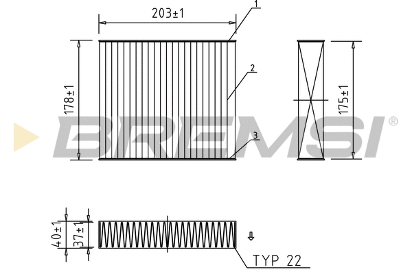 Filter, cabin air (FC0890C)