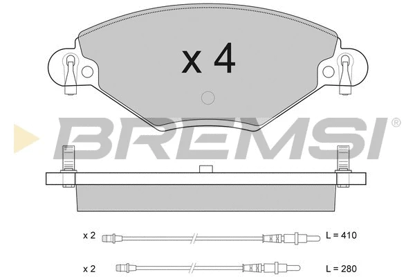 Brake Pad Set, disc brake (BP2939)