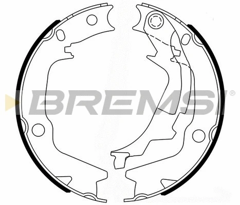 Brake Shoe Set, parking brake (GF0766)