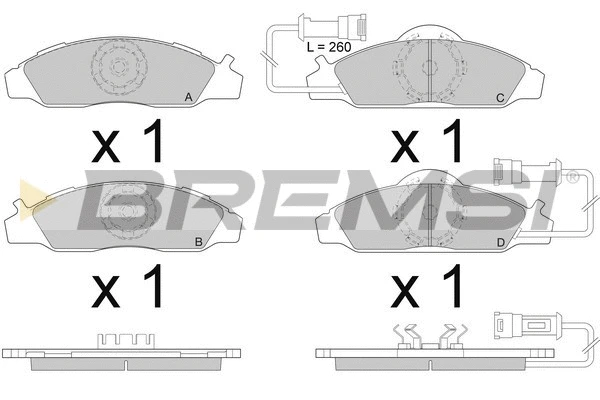Brake Pad Set, disc brake (BP2955)