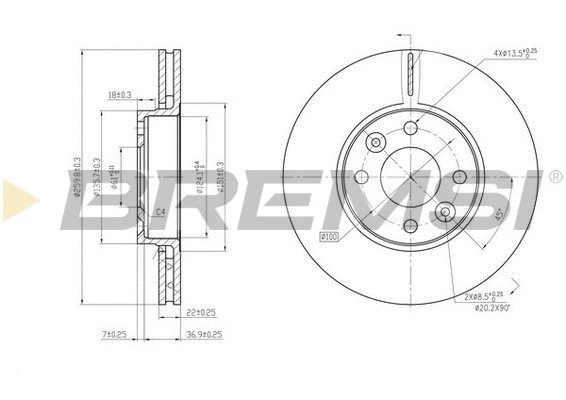 Brake Disc (CD7201V)