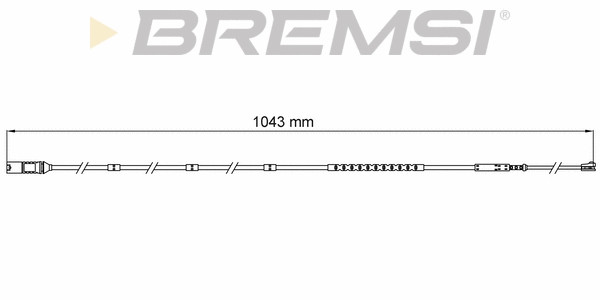 Warning Contact, brake pad wear (WI0752)