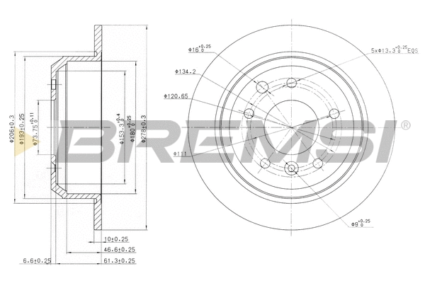 Brake Disc (CD6287S)