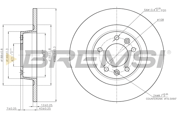 Brake Disc (CD7744S)